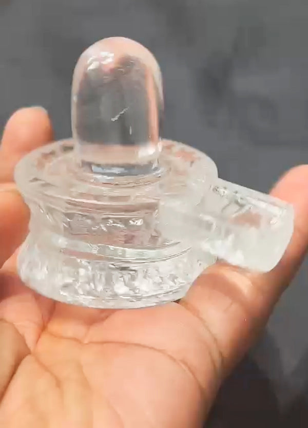 Pure Sphatik Shivlinga - Top Class Carving Pure Sphatik Shivlinga - Top Class Carving