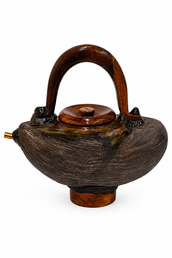 Coco De Mer Kamandal - Rare Handcrafted Coco De Mer Seed Kamandalu | Sacred Water Vessel | Collector's Artifact | 740g Natural Coco De Mer Coco De Mer Kamandal - Rare Handcrafted Coco De Mer Seed Kamandalu | Sacred Water Vessel | Collector's Artifact | 740g Natural Coco De Mer
