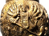 Brass Conch with Maa Durga Mahishasur mardini pose - Devshoppe