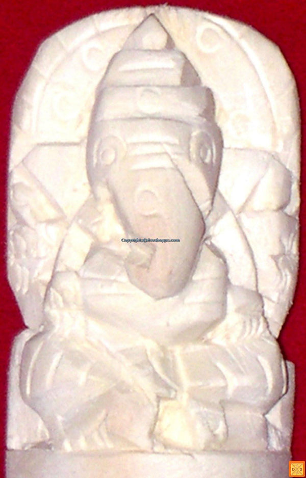 Carved Swetark Ganapati from Madar Root Carved Swetark Ganapati from Madar Root