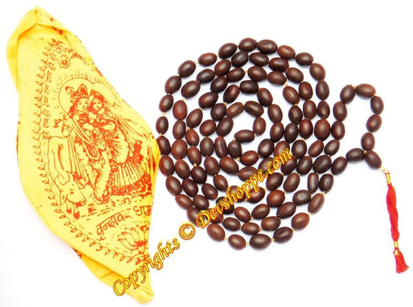 Kamal gatta mala for Mahalakshmi sadhana with free Gaumukhi bag - Premium quality Kamal gatta mala for Mahalakshmi sadhana with free Gaumukhi bag - Premium quality
