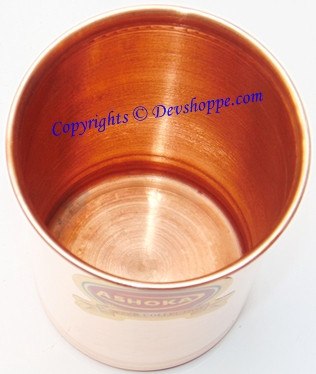 High Quality pure Copper glass for ayurveda healing - Devshoppe