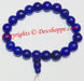 Blue hakik (agate) power Bracelet for peace and reducing stress - Devshoppe