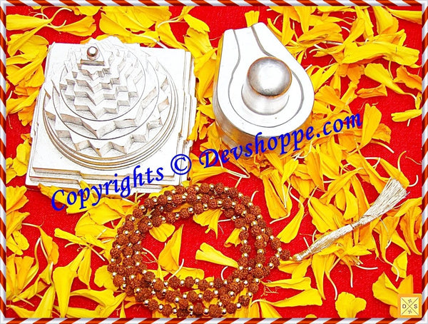 Combo deal 2 - Parad Sriyantra + Parad Shivlinga + Free Rudraksha mala Combo deal 2 - Parad Sriyantra + Parad Shivlinga + Free Rudraksha mala