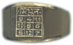Mithun (Gemini) Rashi / Rasi / Zodiac brass ring - Devshoppe