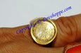 Brass Sriyantra ring for wealth , prosperity and success - Devshoppe
