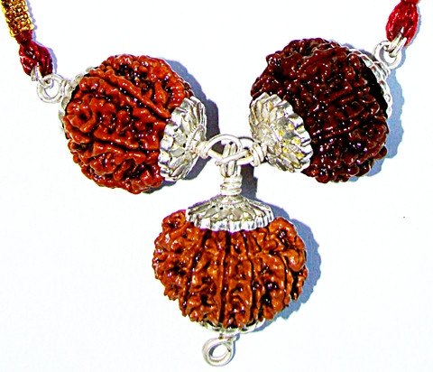 Lakshmi Ganesha Rudraksha Pendant for Wealth and Prosperity Lakshmi Ganesha Rudraksha Pendant for Wealth and Prosperity