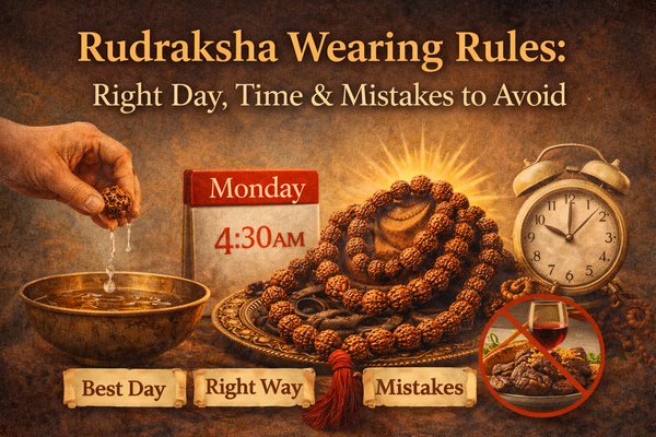 Rudraksha Wearing Rules: Best Day, Time, and Mistakes to Avoid
