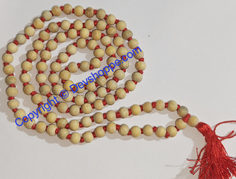 Bel (Bilva)wood beads mala premium quality with free Japa mala bag