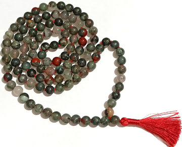 Bloodstone mala to bring strength of mind & confidence