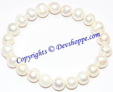 Very high Quality Pearl Power bracelet in stretch elastic