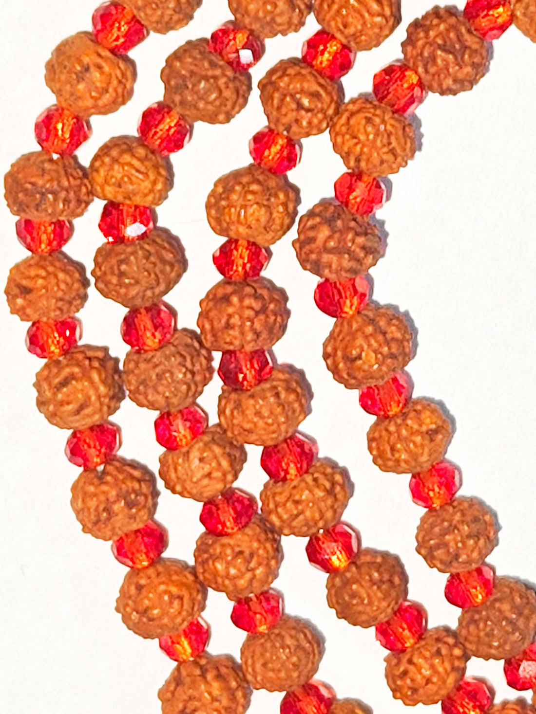 Rudraksha Mala 4 mm - 108+1 Natural Beads Traditional Design