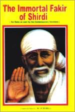 The Immortal Fakir of Shirdi book cover with elderly man in white cap, hand raised