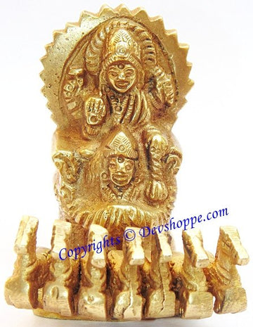Surya Bhagwan (Sun god) idol in brass - Devshoppe