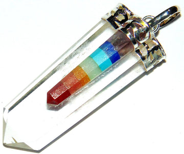Crystal Pointed Chakra Pendant - Devshoppe