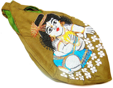 High quality embroidered Sri krishna mixed designs gomukhi japamala bags