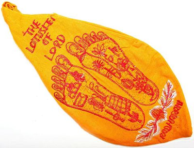 Feet of Sri Vishnu embroidered gomukhi japamala bags in good quality