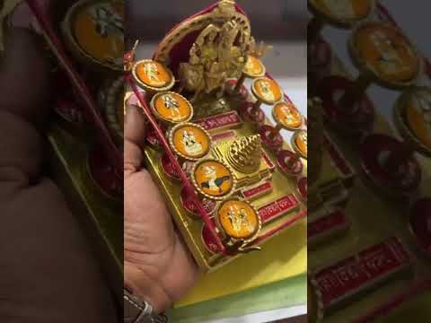 Shri Das Mahavidya Yantra Chowki (Ten Mahavidyas) in Brass