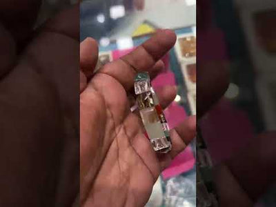 Pyramid shaped multi stone stretch bracelet for prosperity and goodluck