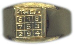 Simha (Leo) rashi / Rasi / Zodiac ring in Brass - Devshoppe