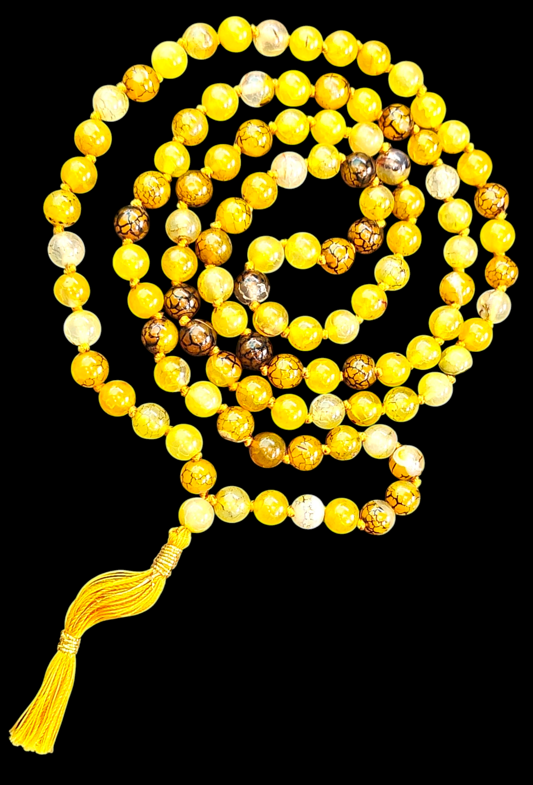 Yellow Dragon vein mala