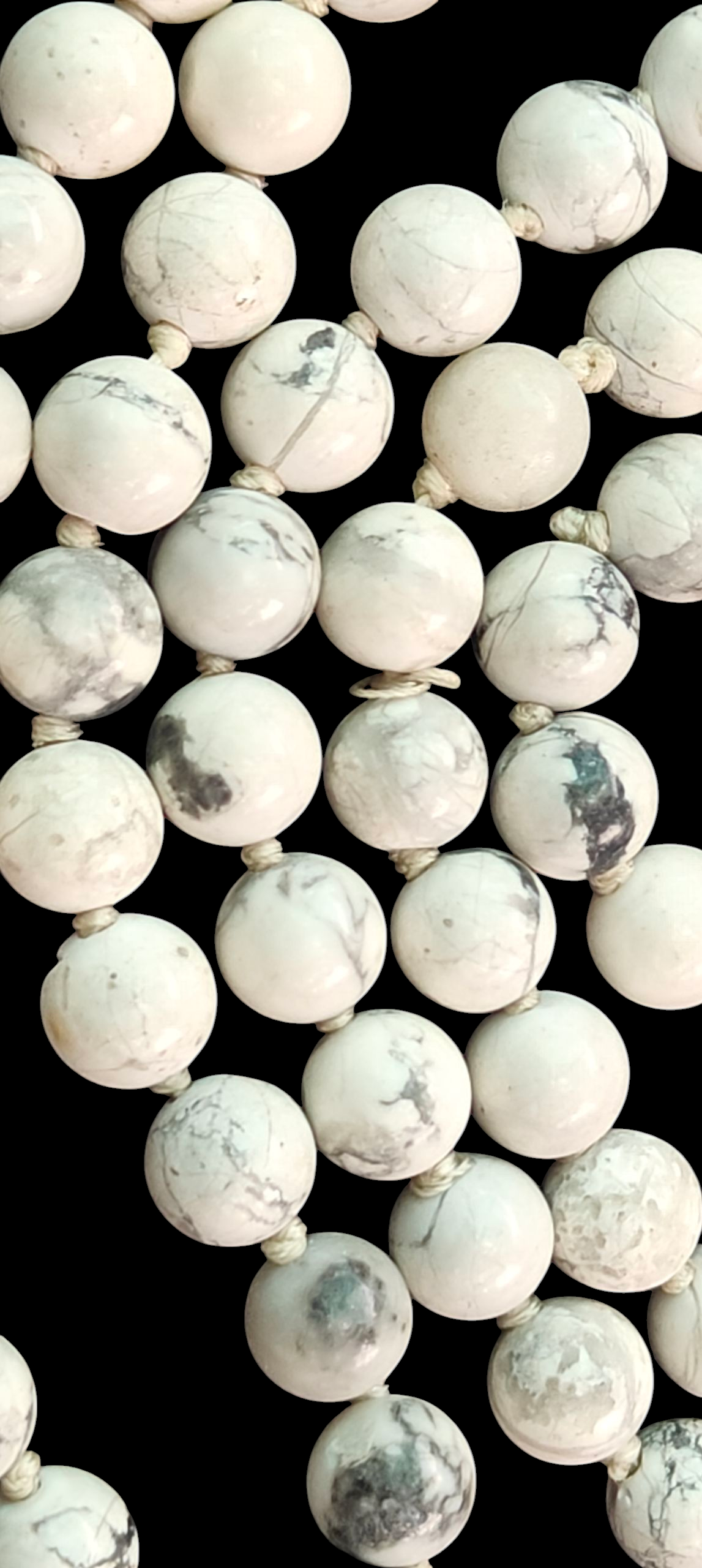 Howlite mala beads