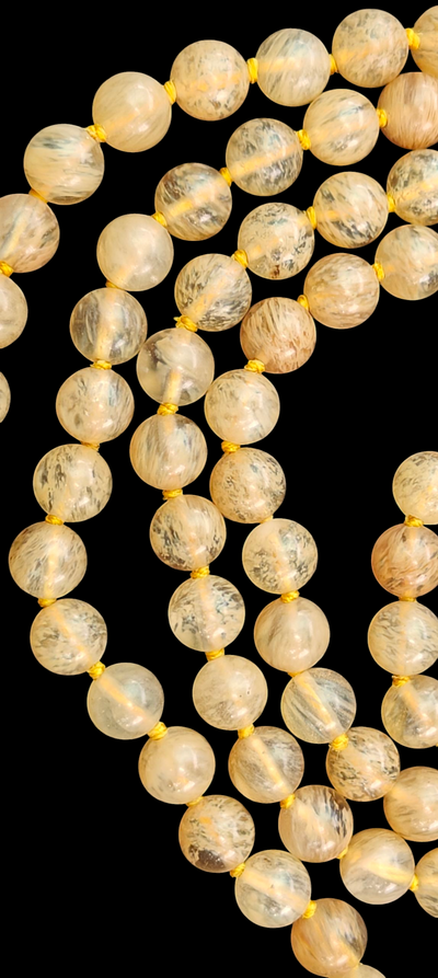 Golden Rutile quartz beads