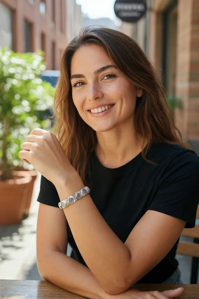 High quality Labradorite bracelet in Silver