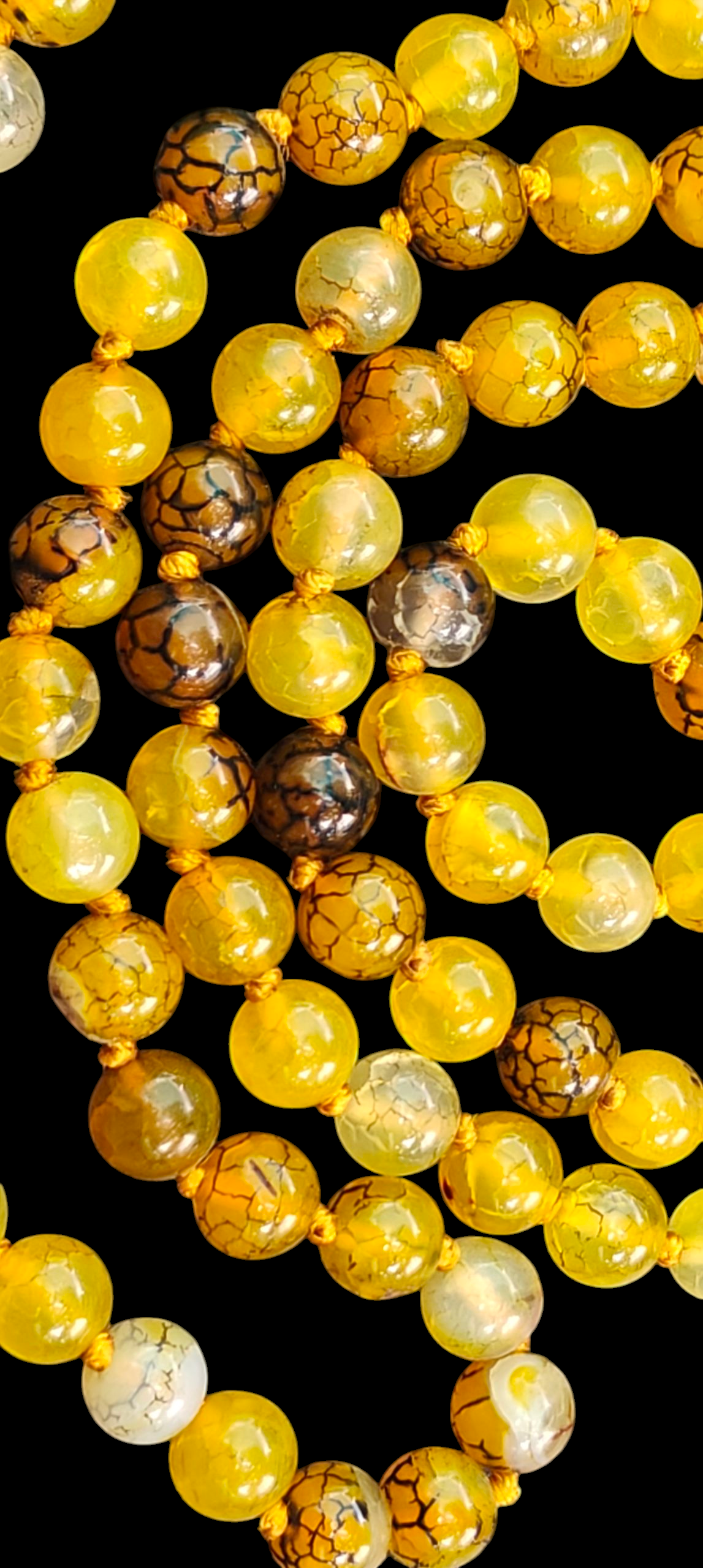 Dragon vein agate beads