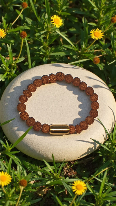 Rudraksha high quality bracelet with magnetic clasp