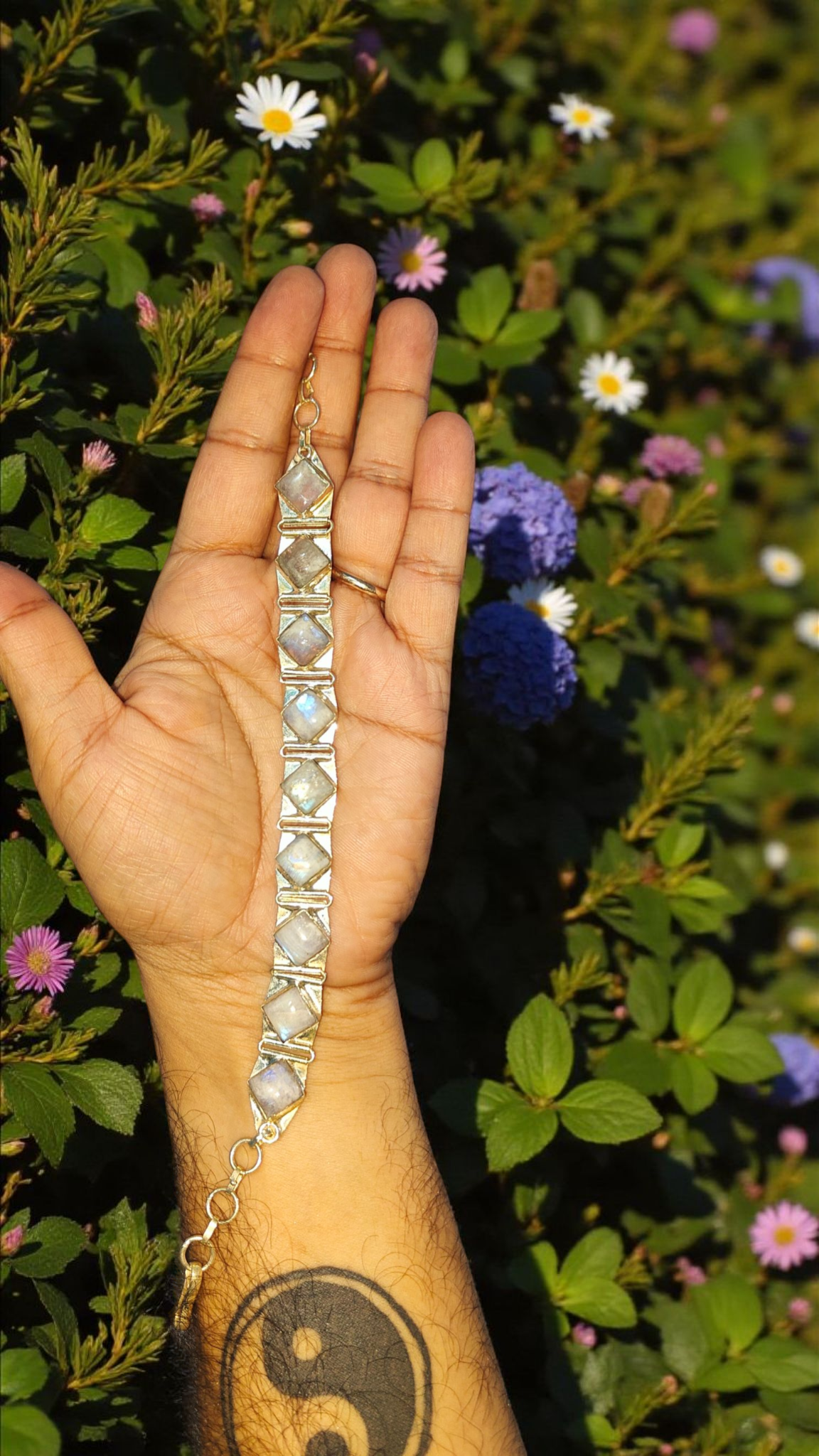 High quality Labradorite bracelet in Silver