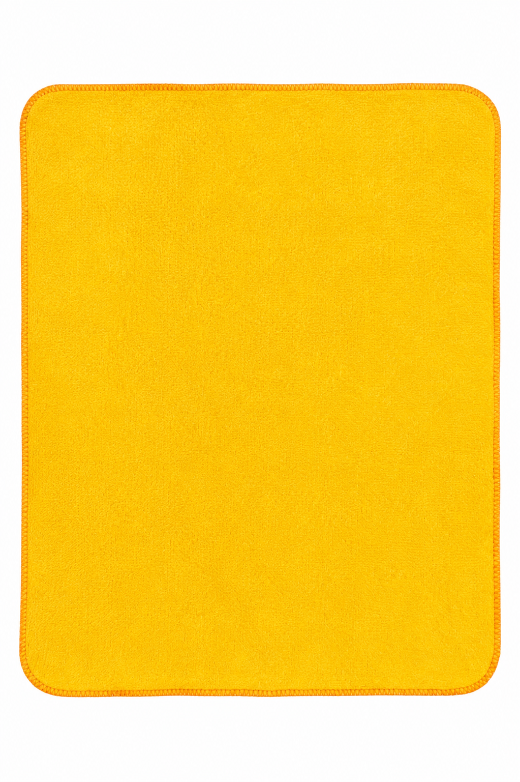 Yellow woolen puja asan meditation mat, square 28 x 22 inch
