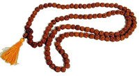 Rudraksha mala 5 mm: 108+1 beads strand with tassel for meditation