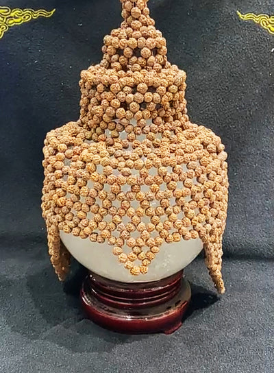 Rudraksha crown cap for meditation