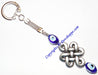 Feng Shui Mystic knot Keychain with Evil eye beads - Devshoppe