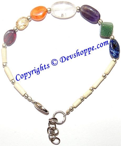 Seven Chakra stones bracelet for Chakra balancing