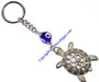 Feng Shui Tortoise Key chain with evil eye bead - Devshoppe