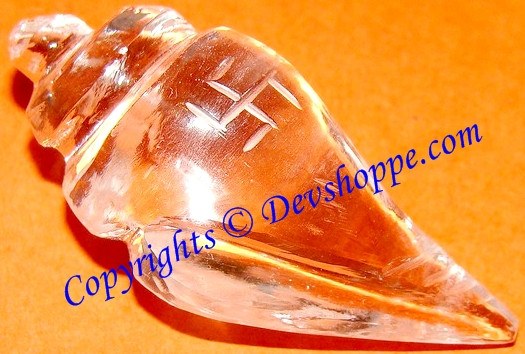 Crystal Shankha for Wealth , Prosperity , Good luck and removal of negativity