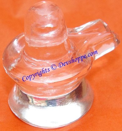 Natural Quartz Crystal Shiva Lingam / Sphatik Shivling 20-25 Grams