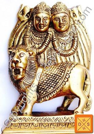 Brass Goddess Chamunda idol - Devshoppe