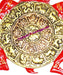 Kaalchakra (Kaal Chakra) - Astrlogical Wheel of Buddhism (Red) - Devshoppe