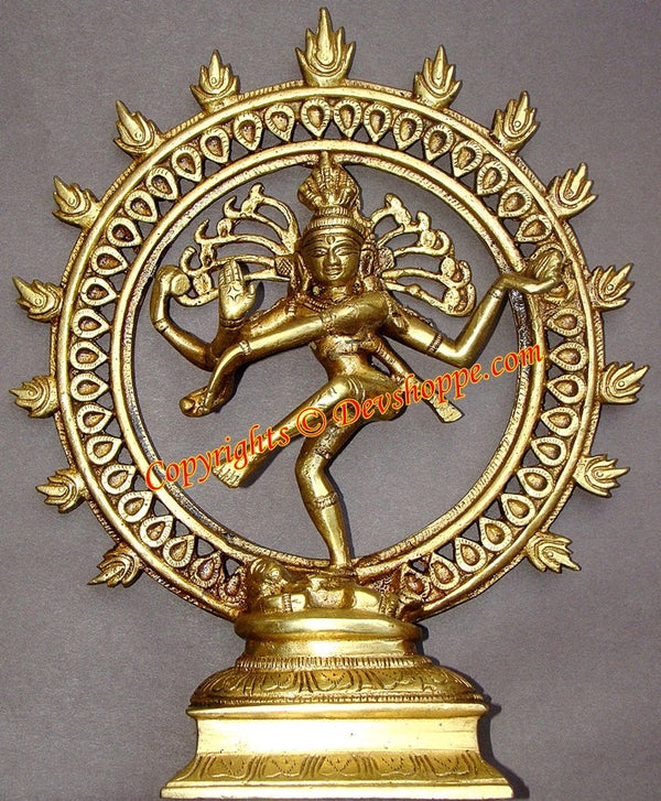 Lord Natraj ( Dancing Shiva ) brass idol