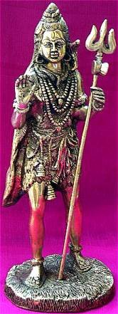 Lord Shiva idol in mixed metal alloy - Devshoppe