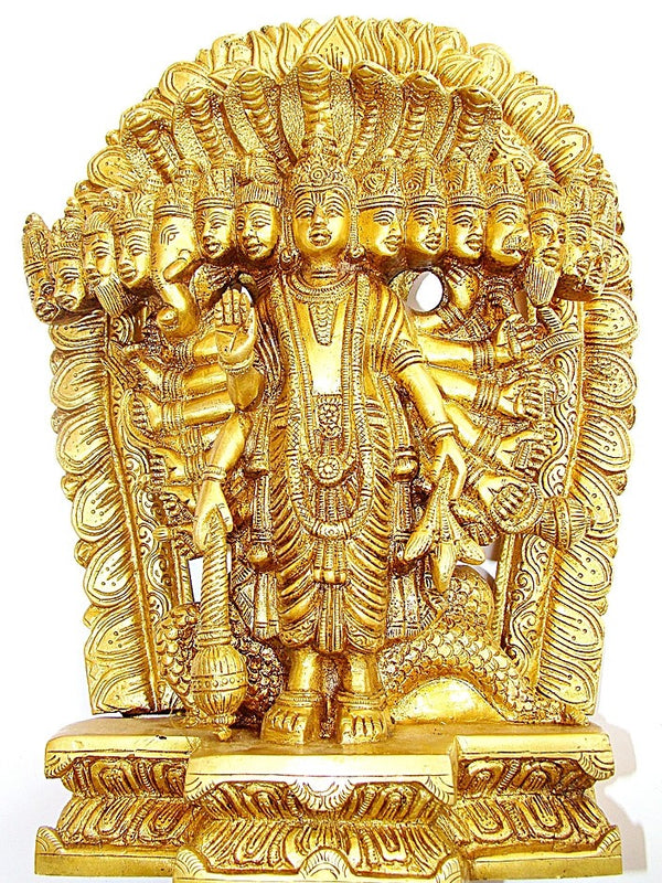 Lord Vishnu Virat Swaroop Statue - Made in Brass