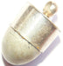 Parad Oval shaped Shivlingam silver pendant - Devshoppe