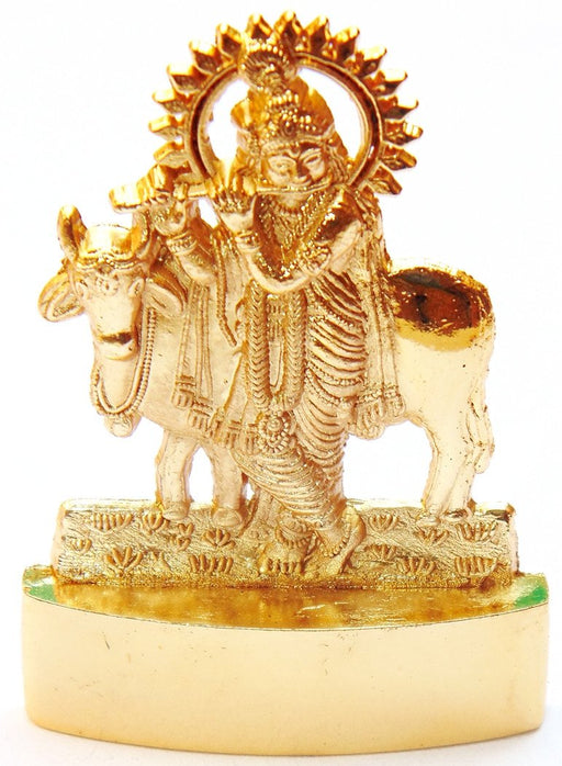 Set of ten small Krishna with cow idols for gifting purpose - Devshoppe