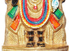 Very Beautiful hand painted Sri Dwarkadhish idol (Dwarkadhish) brass idol - Devshoppe
