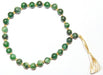 Green Hakik wrist mala of 27+1 beads - Devshoppe