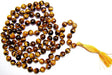 Tiger eye mala made from very high quality faceted beads for confidence and courage - Devshoppe