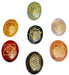 7 Chakra Reiki Healing Stones Set Energized & Purified with Engraved Chakra Symbol on it - Devshoppe